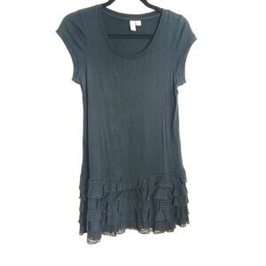 Go International Black tshirt‎ dress size small